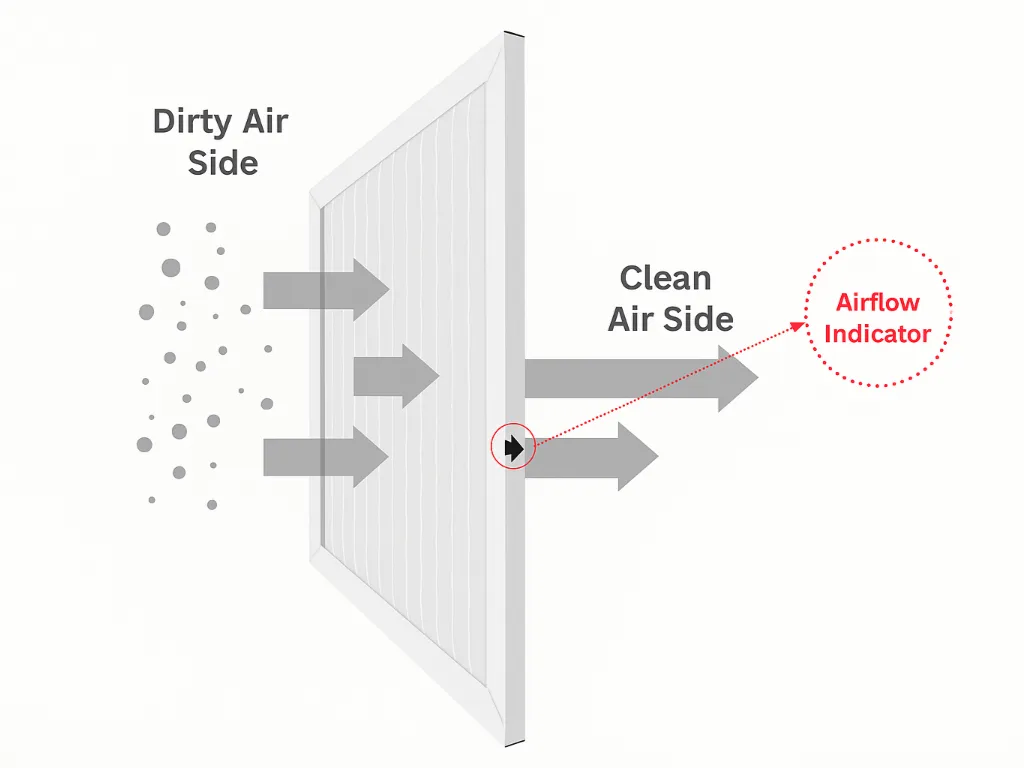 air flow direction