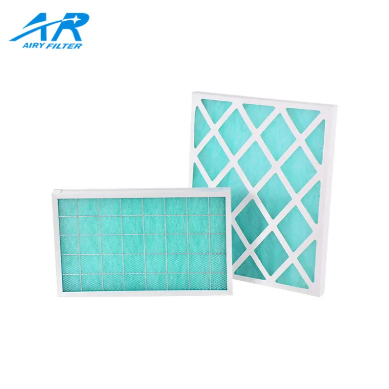 aluminum and paper frame fiberglass filter
