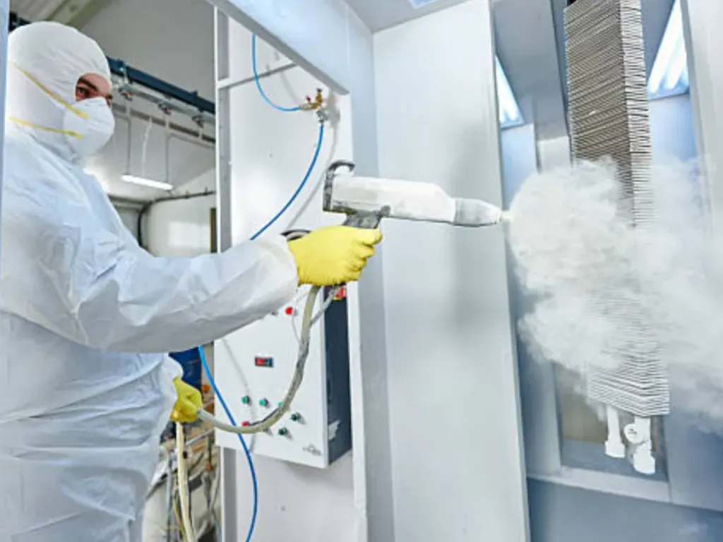 industrial metal coating paint booth
