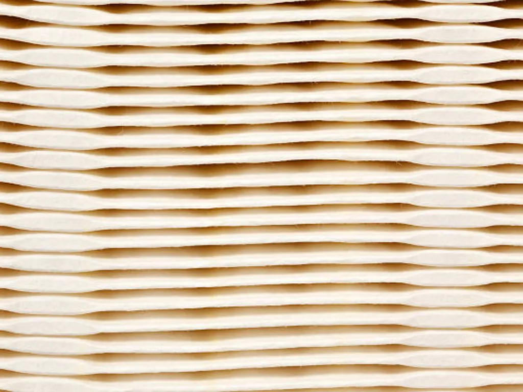 a close up of pleated air filter 2