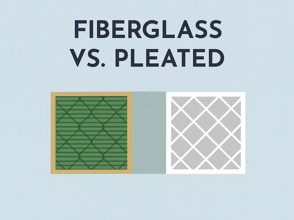 fiberglass vs pleated air filter