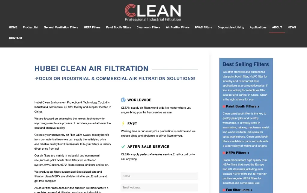 Hubei Clean Environment Protection & Technology Co.,Ltd