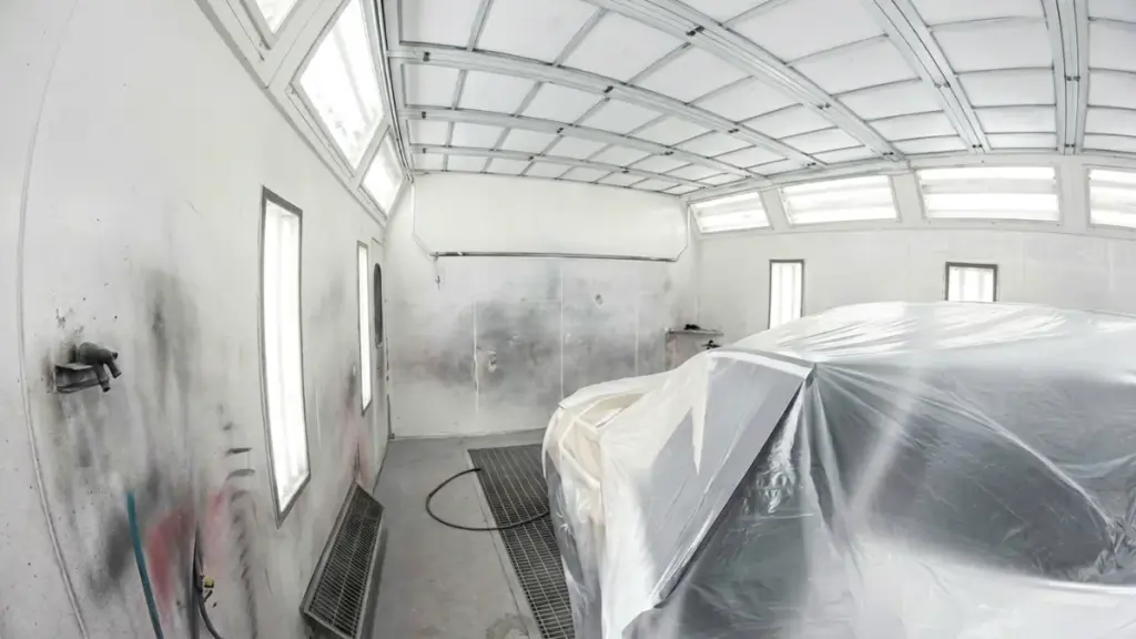 automotive workshop paint booth