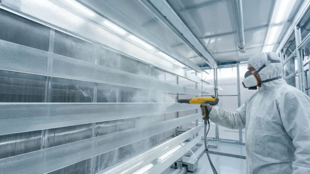 ceiling filters used in power coating booth